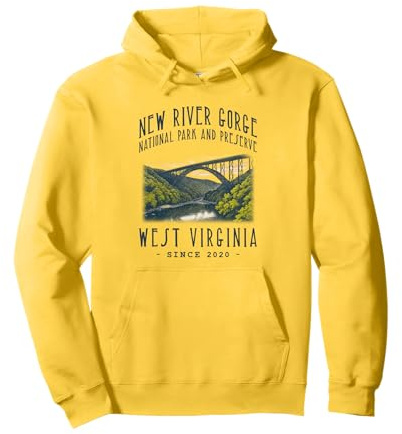 NEW RIVER GORGE NATIONAL PARK. CAMPING, HIKER Pullover Hoodie