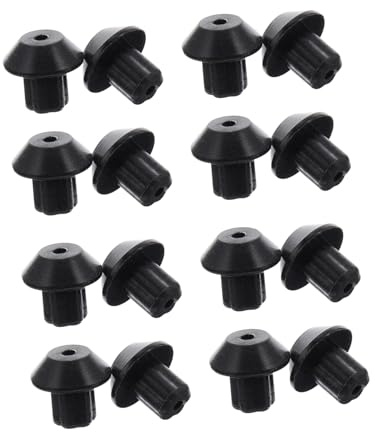 FONDOTIN 48pcs Rubber Feet Stove Grate Feet Replacement Pad Grille Stainless Cooker Burner Leg Black