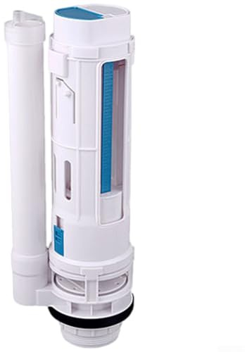 Válvula de descarga de inodoro de doble botón de plástico ABS con función de ahorro de agua para modelos de tanque dividido (división de 29 cm)