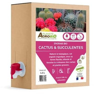 Engrais bio 2.5-2.5-5.0 cactus et succulentes 1.5L