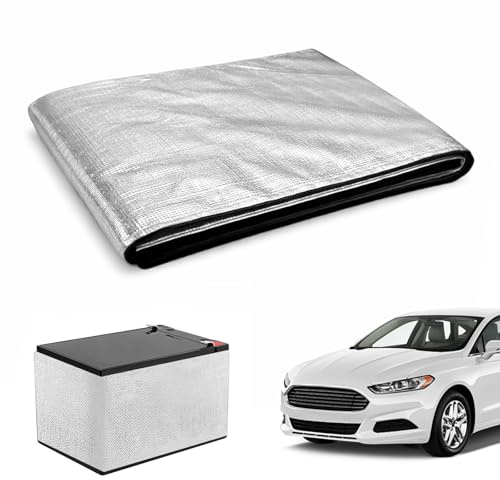 MeYuxg Kit d'isolation de batterie, 1 pièce 102 x 18 cm, kit d'isolation de batterie de voiture, flexible, housse de protection ignifuge, pour voiture, camion, camping-car