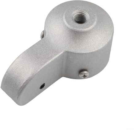 Puleggia per camion con palo per bandiera in alluminio, diametro 5,1 cm, stile resistente con cappuccio argentato per aste da 3,8 cm a 5,1 cm, accetta drizze da 1/4 a 5/16