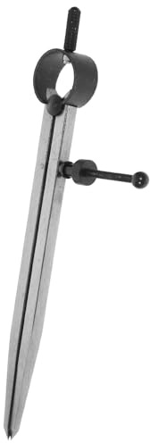 Holibanna Calibrador de Espaciado Metálico de 150 Mm para Carpintería y Marroquinería, Brújula Divisoria Ajustable Resorte para Marcado de Líneas y Círculos, Herramienta Manual para Muebles