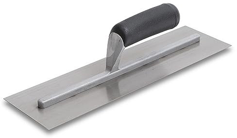 Frattazzo lisciante Marshalltown, cazzuola per intonacatura con manico in schiuma strutturale in acciaio al carbonio, dimensioni della cazzuola: 406x102 mm