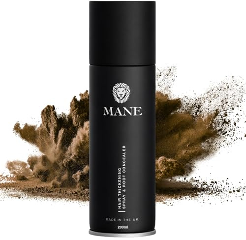 Mane 200 ml (Mid Brown) Hair Thickening Spray direct from the manufacturer