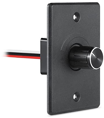 Acegoo Interruttore dimmer da 12 V, interruttore dimmer PWM laterale alto per barca, camper, rimorchio, furgoni, camion, auto, funziona con lampade a LED, alogene, a incandescenza, strisce luminose