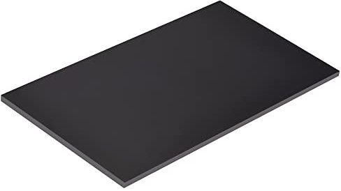 sourcing map Schwarze ABS-Kunststoffplatte, 180 x 100 x 5 mm, für Modellbau, Bastelarbeiten, Paneel, 2 Stück
