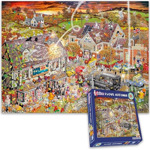 Mike Jupp Jigsaw Puzzles - I Love Autumn - 1000 Piece Jigsaw Puzzle For Adults | Made In Britain | 66cm X 50cm
