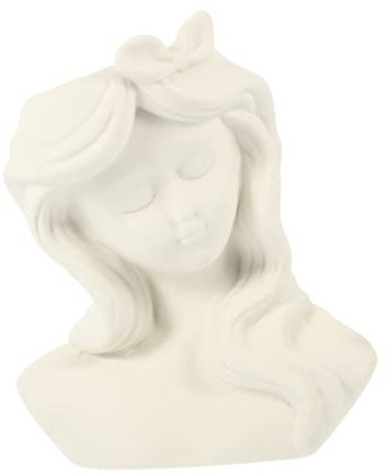 Vaso da Fiori in Ceramica Bianco per Desktop, Design Moderno