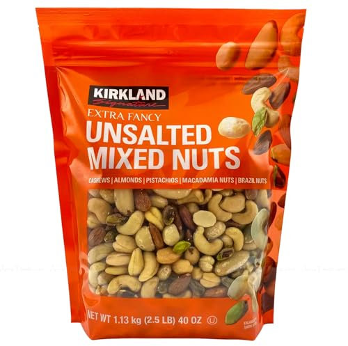Kirkland Signature Extra Fancy Unsalted Mixed Nuts Cashew Brazil Bag Pack 1.13kg