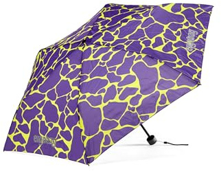 ergobag Regenschirm | Ultraleichter Kinderschirm für die Schultasche mit Tasche, kompakt zusammenfaltbar und mit 90 cm Durchmesser