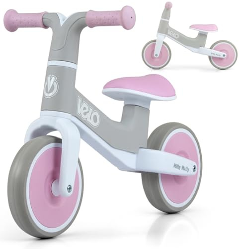 Milly Mally Kinder Laufrad Velo Modernes Design, Sicherheit & Komfort für Kleinkinder ab 18 Monaten