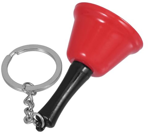 LIFKICH Handglocke Schlüsselanhänger Metall Kleiner Glocke Hörentwicklung Klassenzimmer Kindergartendeko Glatter Schlüsselring