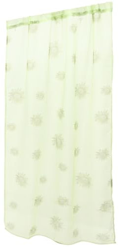 MAGICLULU Sonnenblumen Gemusterte Transparente Vorhänge Für Wohnzimmer Fenster Sichtschutz Dekoration