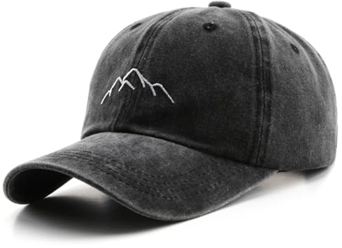 TAGVO Baseball Cap Unisex - Faltbar Verstellbar Passform Basecap, Klassisch Gewaschene Baseballmütze mit Schirmbestickung, Sport Cap Sonnenschutz Baseballkappe aus 100% Baumwolle Damen und Herren