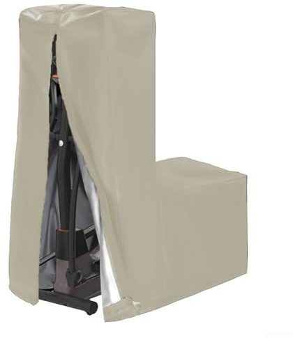 ZWEquipint Housse de protection imperméable et anti-poussière en tissu Oxford 420D pour vélo elliptique avec sac de rangement (87 x 51 x 153 cm, blanc)