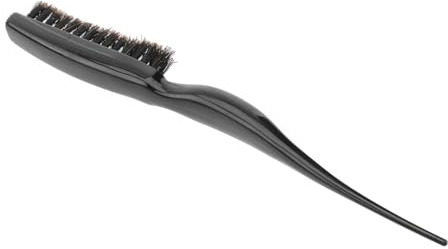 Vaguelly Spazzola Per Cotonatura Capelli in Setole Di Cinghiale Nera Ergonomica Leggera e Compatta Punta Coda Per Districare Senza Danneggiare Capelluto Per Uso Professionale Viaggio