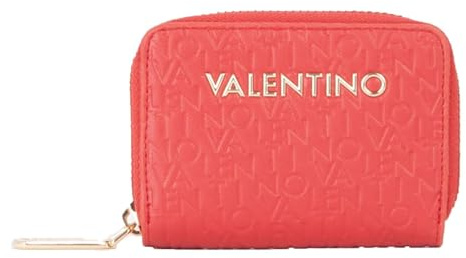 Valentino Kartenetui Falak Re Zip Around Card Case Rosso Scuro weinrot