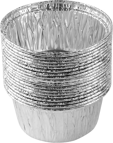 Proaustin Lot de 20 ramequins jetables en aluminium pour cupcakes et muffins de 8,9 cm