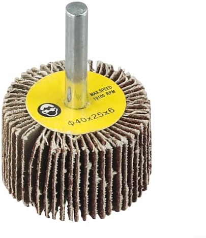 Zilimontt Disco de lija de tela de esmeril, disco de rueda de grano 80, accesorio abrasivo de molienda y pulido, diámetro de cabeza de 16-80 mm con vástago de 6 mm para taladro o herramienta giratoria