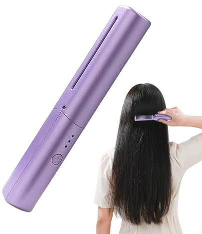 Plaques De Cheveux Pour Femmes - Outil À 3 Niveaux Portable Rechargeable USB - Peigne Refroidisseur | Usage Quotidien Maison Voyage Salon Mariage De Mariée Fête Festival Vacances Été Spa