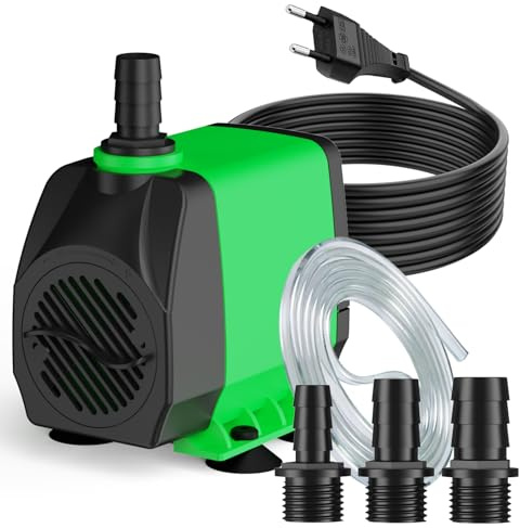 Springbrunnenpumpe 60W 3000L/H 3m Kabel mit Überhitzungsschutz