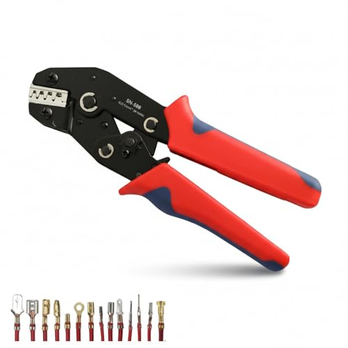 Crimpadora Profesional 0.25-1.5 mm² AWG23-16 para Conectores Eléctricos y Automoción