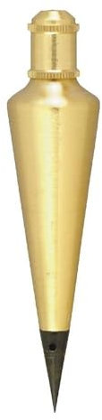 Johnson Level & Tool 116 Plumb Bob, 16 oz., Brass Finish, 1 Pack,Black