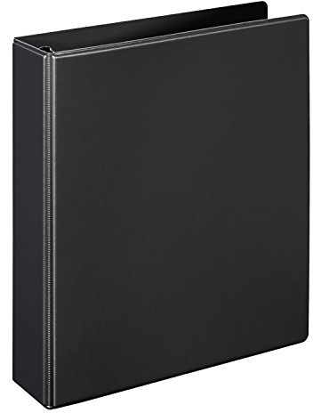 VELOFLEX - Ringbuch Comfort DIN A5 mit 2-Ring-Mechanik, Schwarz | PVC, 194 x 230 x 38 mm, 25 mm Füllhöhe für ca. 250 Blatt, Klarsicht-Innentasche
