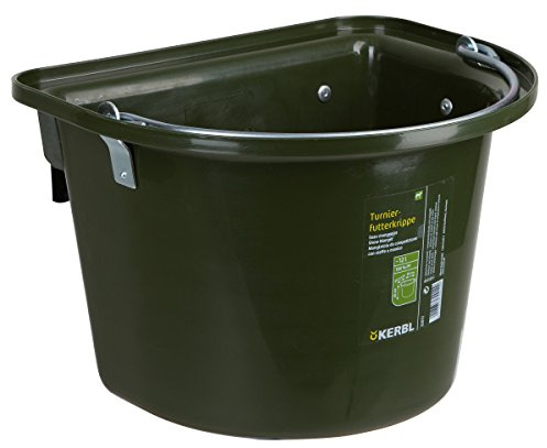 Show manger 12 l green, plastic, with hoock-in bail