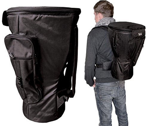 Djembé Rucksack Deluxe 65cm Ø 39cm Komplett Gefüttert Wasserdicht Bag Djembetasche Trommel tragen