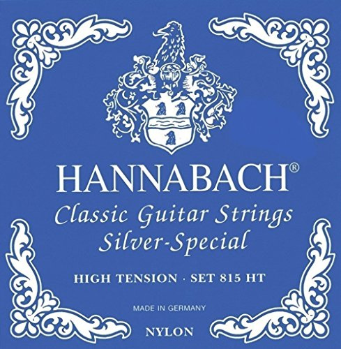 Hannabach 652596 Series 815 Silver Special High Tension String Set for 8-String Classic Guitar