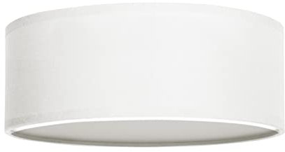 Smartwares Deckenleuchte – Textilschirm – 30 cm Ø – 2x E14 – Max. 40 W – Für LED geeignet – Weiß – 10.004.63