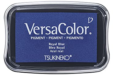 Rayher 29017376 Versa Color Pigment-Stempelkissen, 9,6x6,3x1,8cm, Royalblau