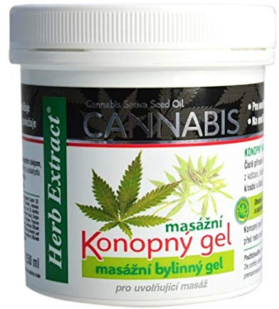 Hanf-Gel für Massage mit BIO CANNABIS Öl 250ml Creme - beruhigend, schmerzhemmend, Gelenke, Muskeln, Rücken, Knie, entzündungshemmend