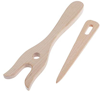 Oshhni Handgemachte Holzgabel Typ flechten Strickgabel Kinder Handgemachte Flechter DIY