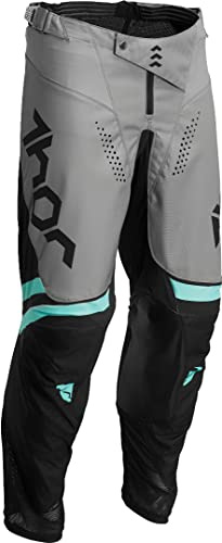 Thor Pulse Cube Motocross Hose Schwarz/Türkis 32