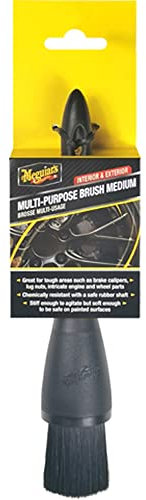 Meguiar's X210500EU Spazzola Multiuso, Pulizia dell'Auto, Pinze dei Freni, Dadi, Parti Complesse del Motore e delle Ruote, Medio