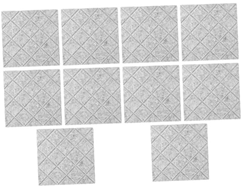 SUPVOX 10pcs Sound Absorbing Panels Rhombus Shape Acoustic Panel Soundproofing Board for Ktv Gym School Bedroom Wall Insulation Material