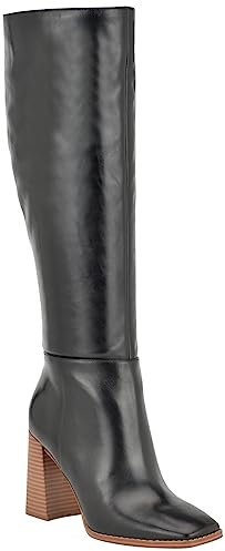 Nine West Temas, Botas a la Altura de Rodilla Mujer, Negro 001, 38 EU