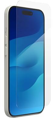 ZAGG Glass+ Screen Protector for iPhone 15-3X Stronger with Reinforced Edges, Scratch & Smudge-Resistant Surface, InvisibleShield, Easy to Install