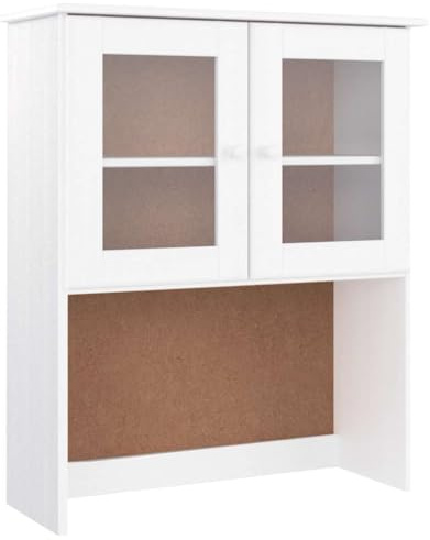 vidaXL Sideboard-Aufsatz ALTA Weiß 77x30x92 cm Massivholz Kiefer