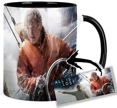 All Is Lost Robert Redford Tasse Innen & Henkel Schwarz Keramikbecher Mug
