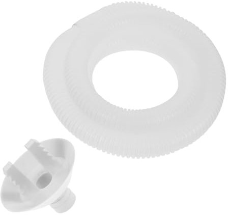 BESTonZON 1set Drain Hose Connector Vinyl Drain Pipe Easy to Install Hose Fitting for Window Split Air Conditioners and Leak-Resistant Design