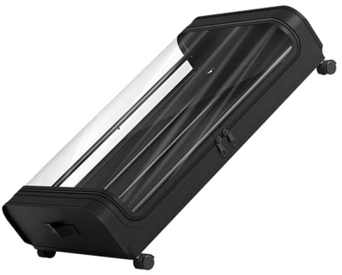TOGEVAL Bett-aufbewahrungsbehälter mit Rädern Schwarzer Deckel Unterbett-aufbewahrungsbehältertaschen Stabile Netzstruktur Schlafzimmer-organizer