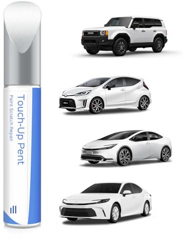 040 Super White/Ice Cap Stylo de retouche pour Toyota – Correspondance exacte pour éclats et Rayures