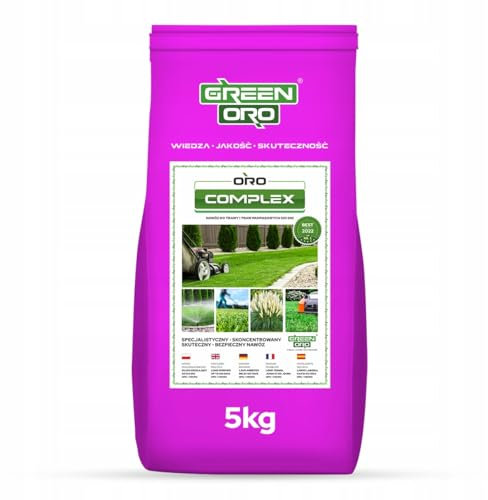 GREEN ORO ORO COMPLEX 5KG - Fertilizzante speciale altamente efficace per la cura del prato e il controllo del muschio