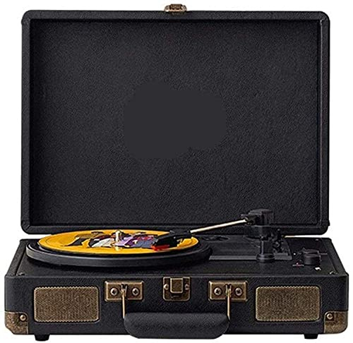 Gramophone, Tourne-Disque Vinyle, Tourne-Disque rétro, Haut-Parleur Audio Bluetooth, Coffret Cadeau, Version rétro-36x29x12cm