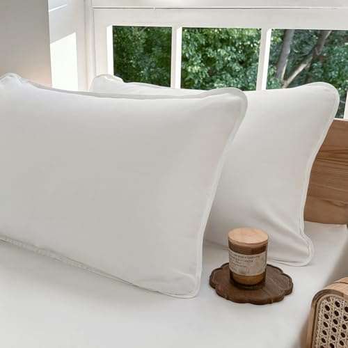 Milbenbezug Kissen 80x80cm 2er Set | Allergiker Kissenbezug, Gegen Hausstaubmilben, Allergie Bettwäsche, Anti Milben