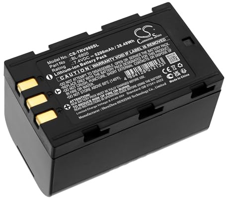 TECHTEK Batterie 5200mAh Compatible avec [Hi-Target] A16, iRTK5 Host Bag, TS7, V98 remplace BL-6800